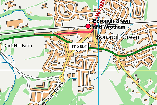 TN15 8BY map - OS VectorMap District (Ordnance Survey)