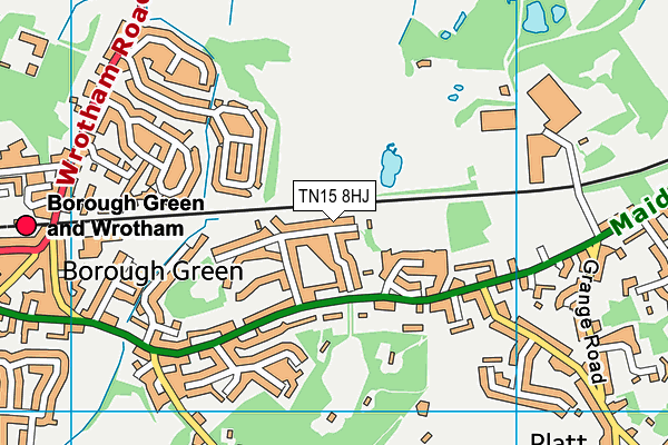 TN15 8HJ map - OS VectorMap District (Ordnance Survey) TN15 8HJ map - OS VectorMap District (Ordnance Survey)