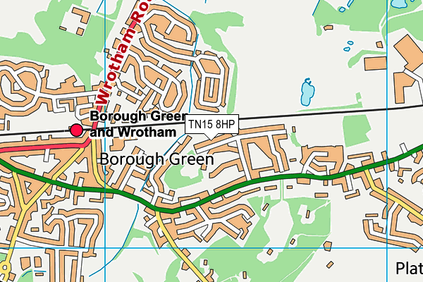 TN15 8HP map - OS VectorMap District (Ordnance Survey) TN15 8HP map - OS VectorMap District (Ordnance Survey)