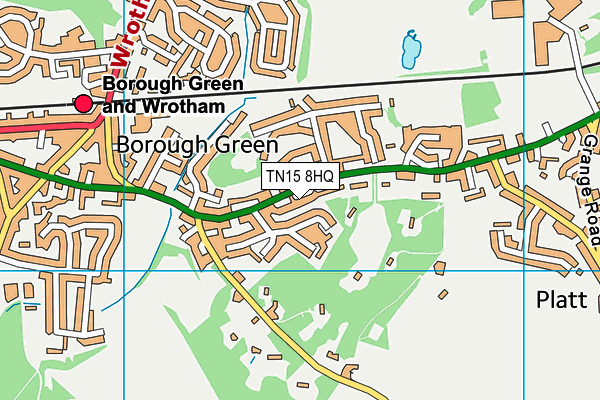 TN15 8HQ map - OS VectorMap District (Ordnance Survey)