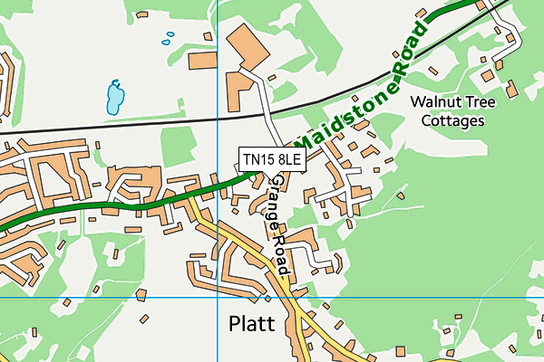 TN15 8LE map - OS VectorMap District (Ordnance Survey) TN15 8LE map - OS VectorMap District (Ordnance Survey)