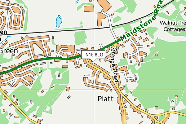 TN15 8LG map - OS VectorMap District (Ordnance Survey) TN15 8LG map - OS VectorMap District (Ordnance Survey)