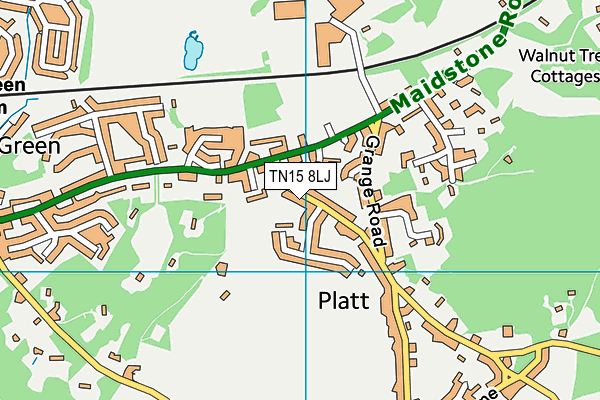 TN15 8LJ map - OS VectorMap District (Ordnance Survey) TN15 8LJ map - OS VectorMap District (Ordnance Survey)