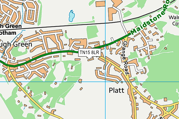 TN15 8LR map - OS VectorMap District (Ordnance Survey) TN15 8LR map - OS VectorMap District (Ordnance Survey)