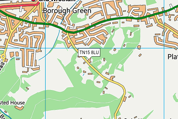 TN15 8LU map - OS VectorMap District (Ordnance Survey) TN15 8LU map - OS VectorMap District (Ordnance Survey)