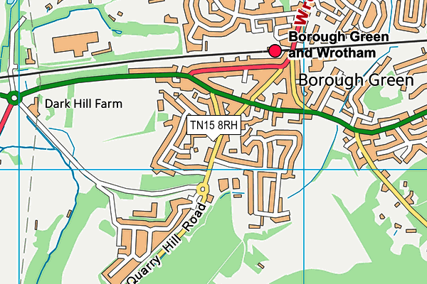 TN15 8RH map - OS VectorMap District (Ordnance Survey) TN15 8RH map - OS VectorMap District (Ordnance Survey)