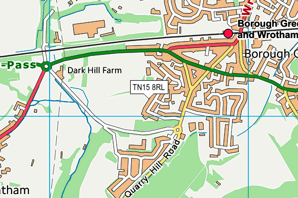 TN15 8RL map - OS VectorMap District (Ordnance Survey) TN15 8RL map - OS VectorMap District (Ordnance Survey)