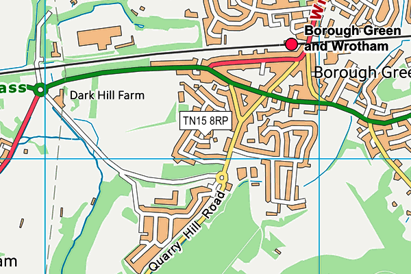 TN15 8RP map - OS VectorMap District (Ordnance Survey) TN15 8RP map - OS VectorMap District (Ordnance Survey)