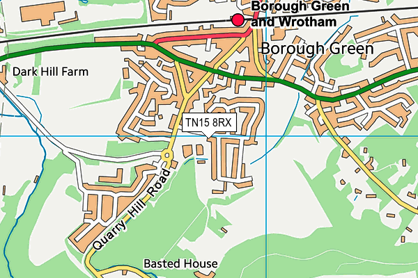 TN15 8RX map - OS VectorMap District (Ordnance Survey) TN15 8RX map - OS VectorMap District (Ordnance Survey)