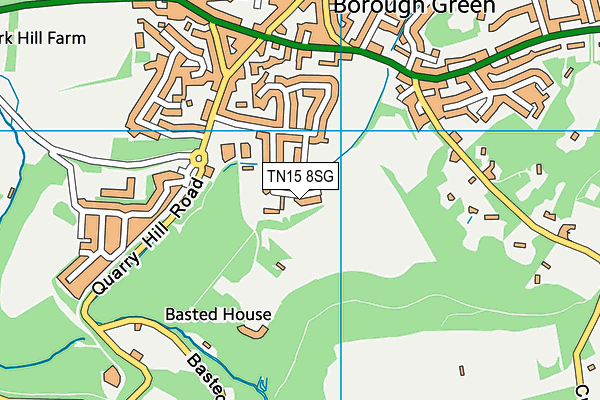 TN15 8SG map - OS VectorMap District (Ordnance Survey) TN15 8SG map - OS VectorMap District (Ordnance Survey)