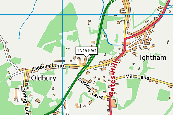 TN15 9AG map - OS VectorMap District (Ordnance Survey) TN15 9AG map - OS VectorMap District (Ordnance Survey)