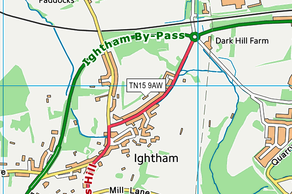 TN15 9AW map - OS VectorMap District (Ordnance Survey) TN15 9AW map - OS VectorMap District (Ordnance Survey)