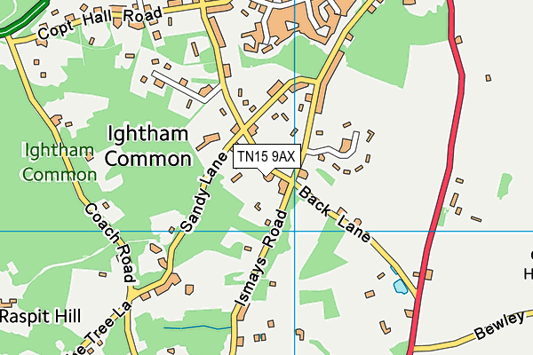 TN15 9AX map - OS VectorMap District (Ordnance Survey) TN15 9AX map - OS VectorMap District (Ordnance Survey)