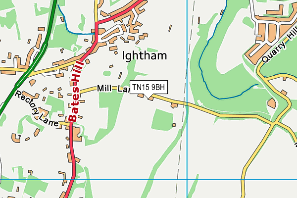 TN15 9BH map - OS VectorMap District (Ordnance Survey) TN15 9BH map - OS VectorMap District (Ordnance Survey)