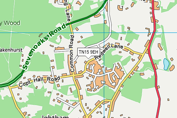 TN15 9EH map - OS VectorMap District (Ordnance Survey)
