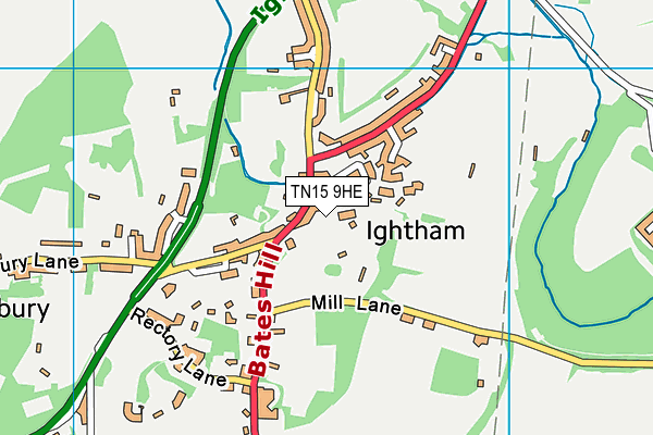 TN15 9HE map - OS VectorMap District (Ordnance Survey) TN15 9HE map - OS VectorMap District (Ordnance Survey)