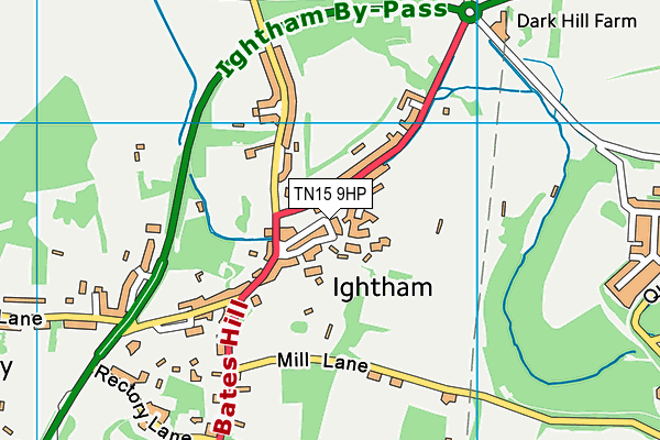 TN15 9HP map - OS VectorMap District (Ordnance Survey) TN15 9HP map - OS VectorMap District (Ordnance Survey)
