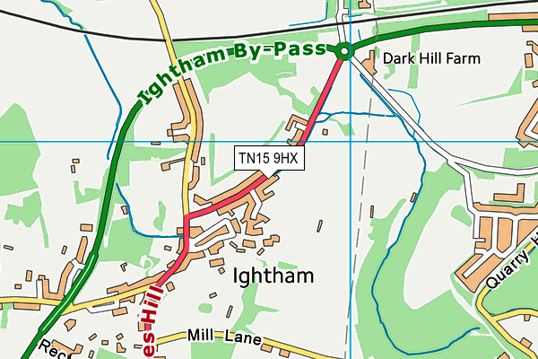TN15 9HX map - OS VectorMap District (Ordnance Survey) TN15 9HX map - OS VectorMap District (Ordnance Survey)