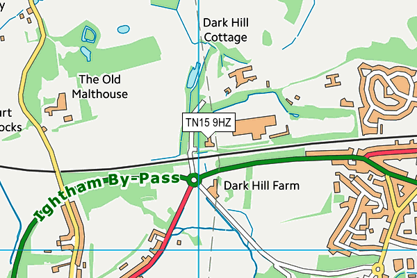 TN15 9HZ map - OS VectorMap District (Ordnance Survey) TN15 9HZ map - OS VectorMap District (Ordnance Survey)