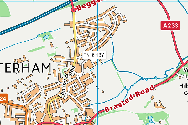 TN16 1BY map - OS VectorMap District (Ordnance Survey) TN16 1BY map - OS VectorMap District (Ordnance Survey)