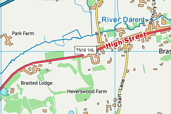 TN16 1HL map - OS VectorMap District (Ordnance Survey)