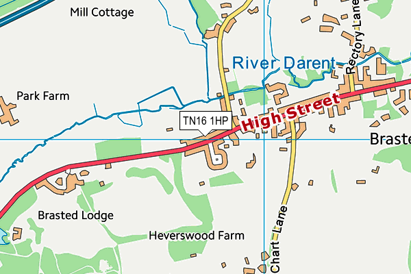 TN16 1HP map - OS VectorMap District (Ordnance Survey) TN16 1HP map - OS VectorMap District (Ordnance Survey)