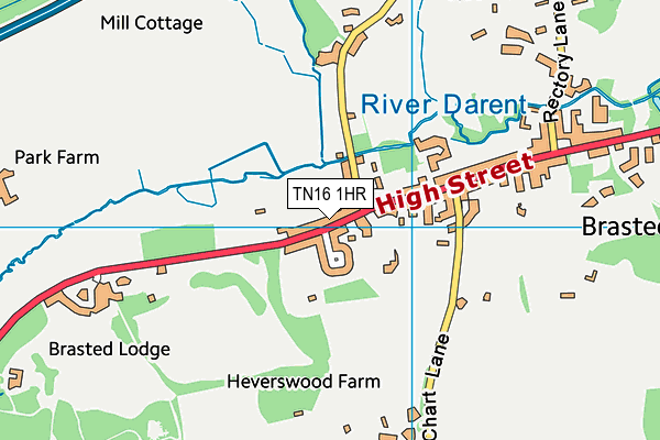 TN16 1HR map - OS VectorMap District (Ordnance Survey) TN16 1HR map - OS VectorMap District (Ordnance Survey)