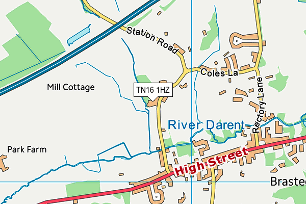TN16 1HZ map - OS VectorMap District (Ordnance Survey) TN16 1HZ map - OS VectorMap District (Ordnance Survey)