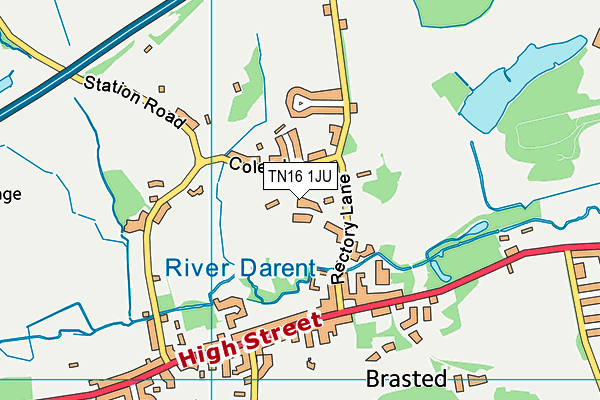 TN16 1JU map - OS VectorMap District (Ordnance Survey) TN16 1JU map - OS VectorMap District (Ordnance Survey)