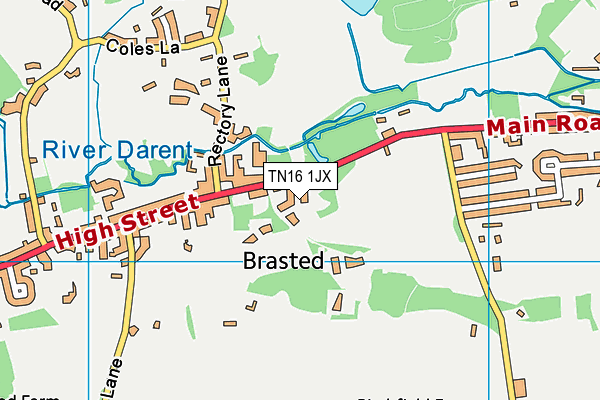 TN16 1JX map - OS VectorMap District (Ordnance Survey) TN16 1JX map - OS VectorMap District (Ordnance Survey)