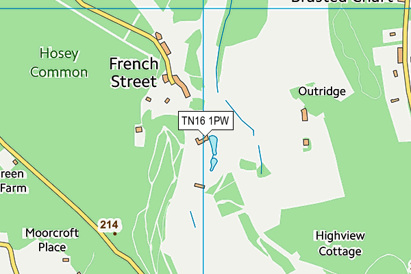 TN16 1PW map - OS VectorMap District (Ordnance Survey) TN16 1PW map - OS VectorMap District (Ordnance Survey)