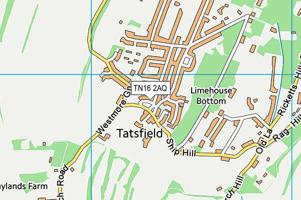 TN16 2AQ map - OS VectorMap District (Ordnance Survey) TN16 2AQ map - OS VectorMap District (Ordnance Survey)