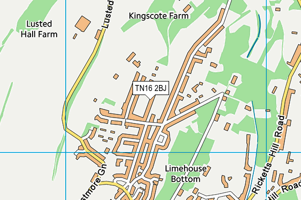 TN16 2BJ map - OS VectorMap District (Ordnance Survey) TN16 2BJ map - OS VectorMap District (Ordnance Survey)