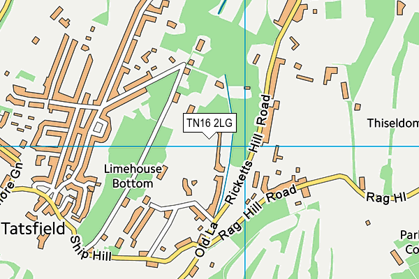 TN16 2LG map - OS VectorMap District (Ordnance Survey) TN16 2LG map - OS VectorMap District (Ordnance Survey)