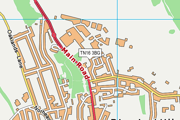 TN16 3BG map - OS VectorMap District (Ordnance Survey) TN16 3BG map - OS VectorMap District (Ordnance Survey)
