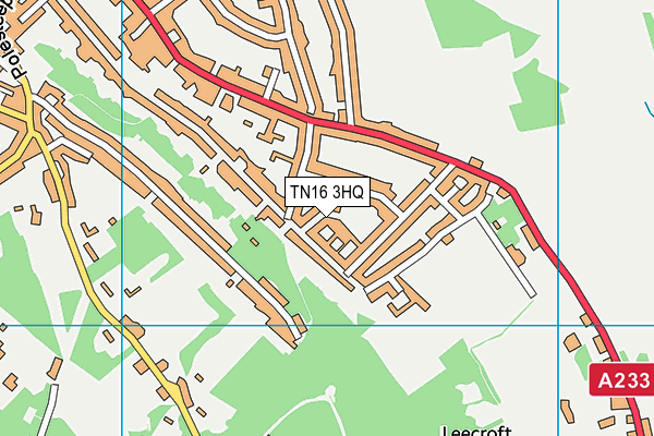 TN16 3HQ map - OS VectorMap District (Ordnance Survey) TN16 3HQ map - OS VectorMap District (Ordnance Survey)