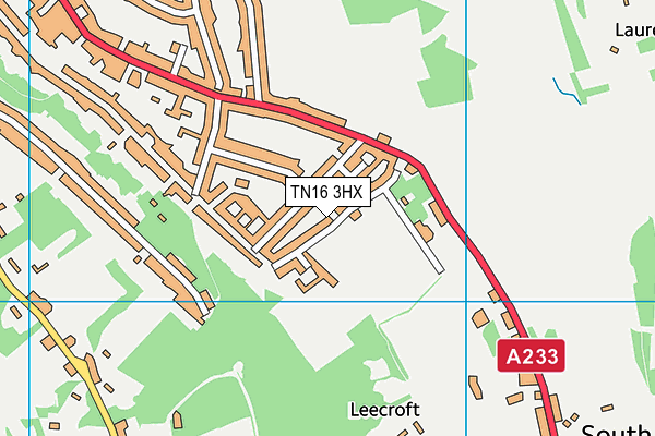 TN16 3HX map - OS VectorMap District (Ordnance Survey) TN16 3HX map - OS VectorMap District (Ordnance Survey)