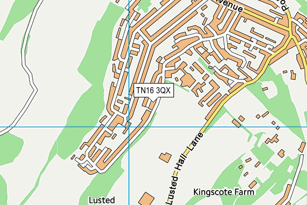 TN16 3QX map - OS VectorMap District (Ordnance Survey) TN16 3QX map - OS VectorMap District (Ordnance Survey)