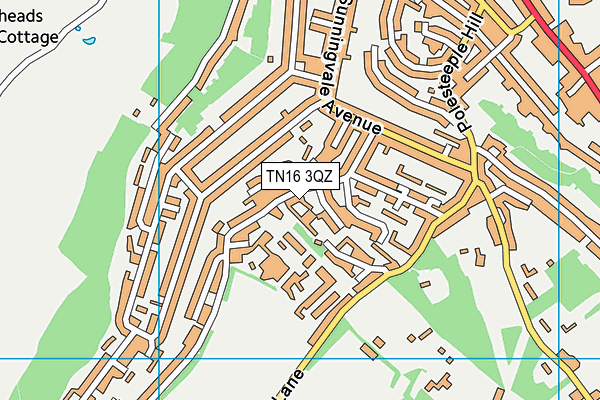 TN16 3QZ map - OS VectorMap District (Ordnance Survey) TN16 3QZ map - OS VectorMap District (Ordnance Survey)
