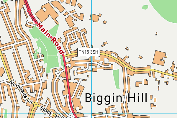 TN16 3SH map - OS VectorMap District (Ordnance Survey) TN16 3SH map - OS VectorMap District (Ordnance Survey)