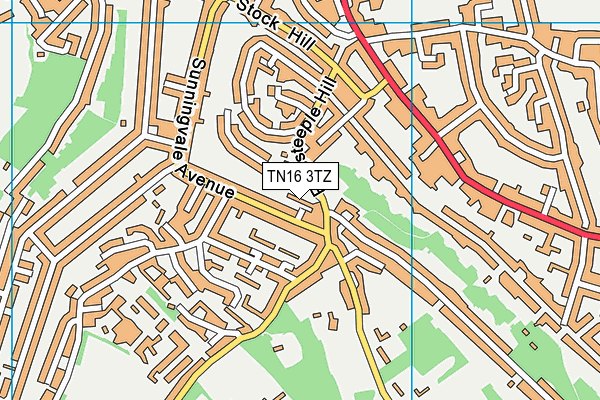 TN16 3TZ map - OS VectorMap District (Ordnance Survey) TN16 3TZ map - OS VectorMap District (Ordnance Survey)