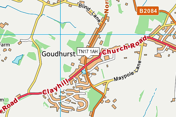 TN17 1AH map - OS VectorMap District (Ordnance Survey) TN17 1AH map - OS VectorMap District (Ordnance Survey)