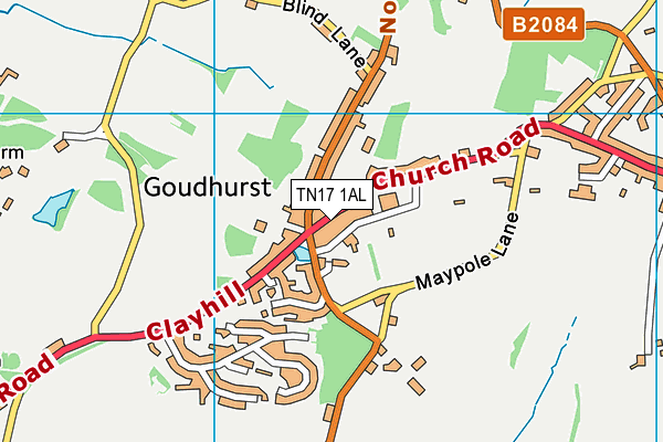 TN17 1AL map - OS VectorMap District (Ordnance Survey) TN17 1AL map - OS VectorMap District (Ordnance Survey)