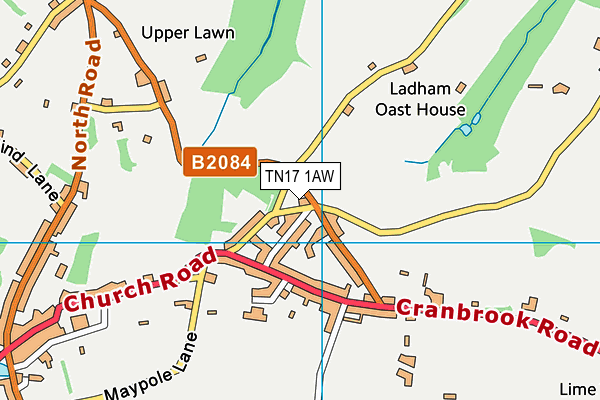 TN17 1AW map - OS VectorMap District (Ordnance Survey) TN17 1AW map - OS VectorMap District (Ordnance Survey)