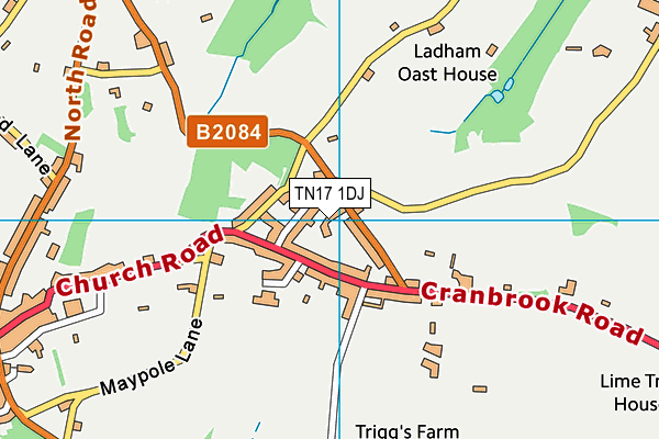 TN17 1DJ map - OS VectorMap District (Ordnance Survey) TN17 1DJ map - OS VectorMap District (Ordnance Survey)