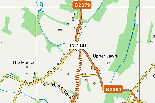 TN17 1JH map - OS VectorMap District (Ordnance Survey)