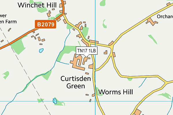 TN17 1LB map - OS VectorMap District (Ordnance Survey) TN17 1LB map - OS VectorMap District (Ordnance Survey)