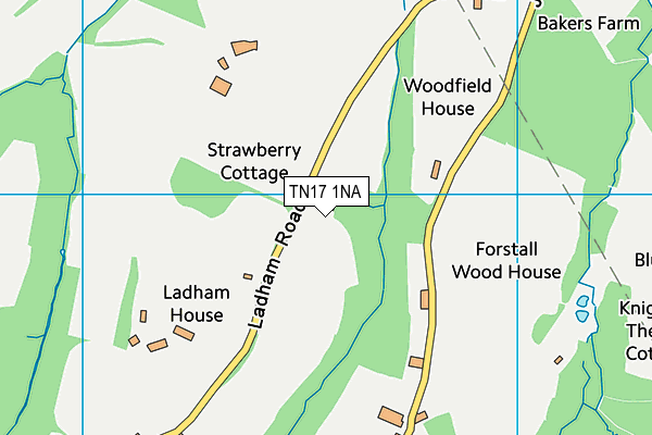 TN17 1NA map - OS VectorMap District (Ordnance Survey)