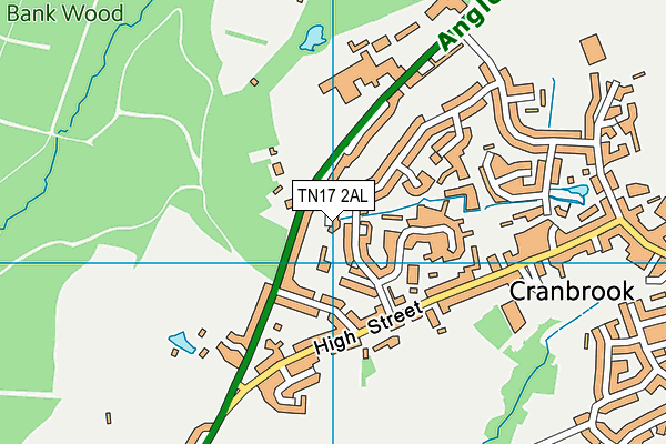 TN17 2AL map - OS VectorMap District (Ordnance Survey) TN17 2AL map - OS VectorMap District (Ordnance Survey)