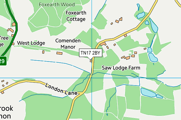 TN17 2BY map - OS VectorMap District (Ordnance Survey) TN17 2BY map - OS VectorMap District (Ordnance Survey)